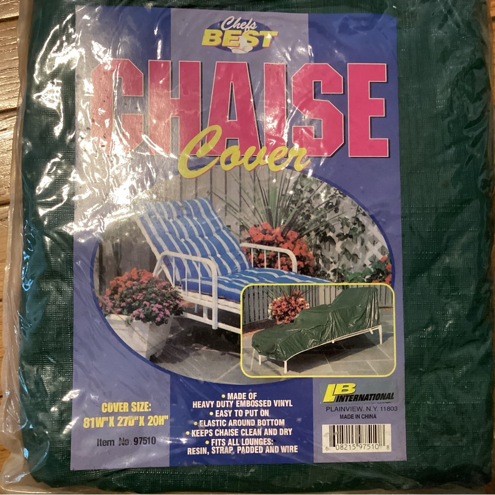 Chaise Lounge Vinyl Covers (selling 2)